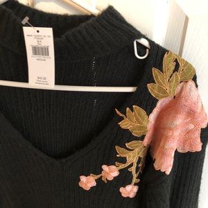 Black bell sleeved sweater